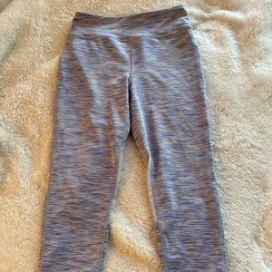 Z by Zella Purple Blue, and White Capris with Mesh